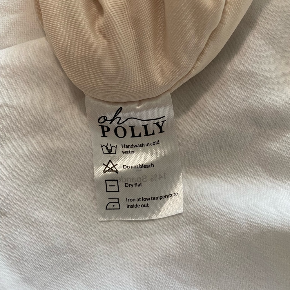 Oh Polly White Ruched Bodycon Mini Dress - Picture 8 of 8